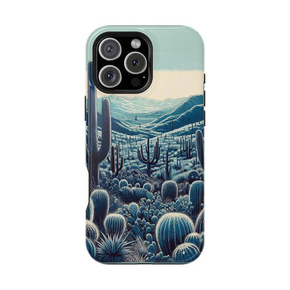 Desert Blues Cactus iPhone Case