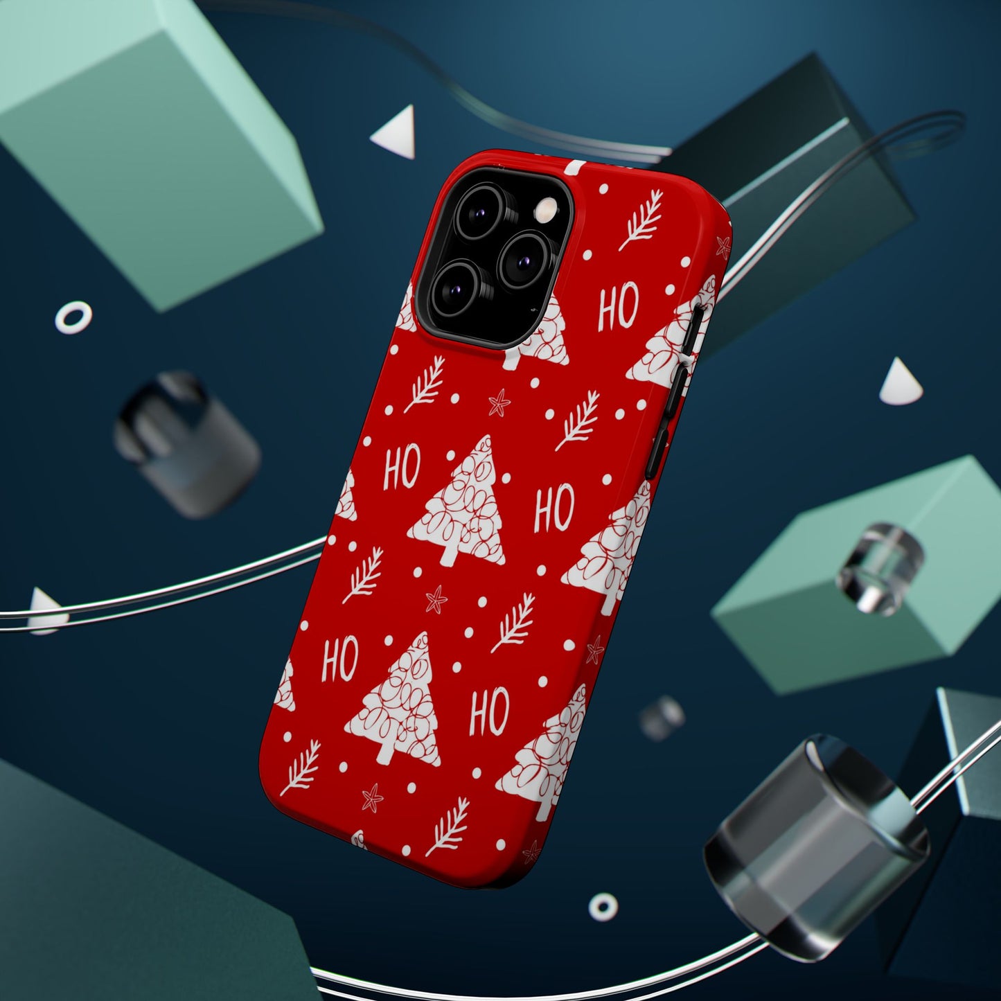 MagSafe iPhone Case: Ho Ho Ho – Christmas Tree Wonderland