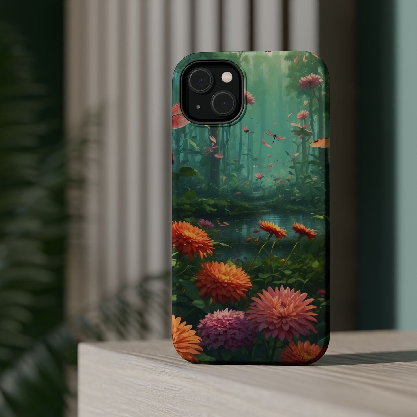 Enchanted Forest Dragonflies & Blossoms – MagSafe iPhone Series Case