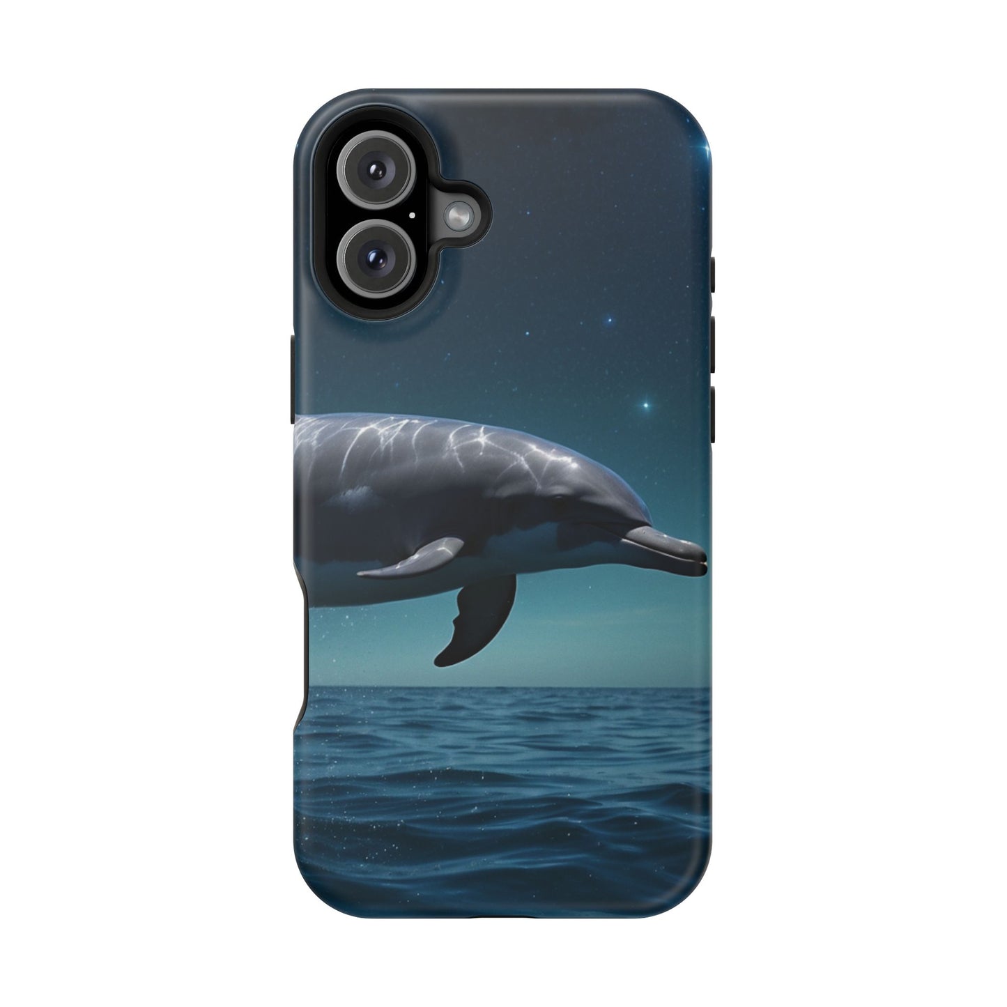 Midnight Ocean Dolphin - MagSafe-Compatible Case