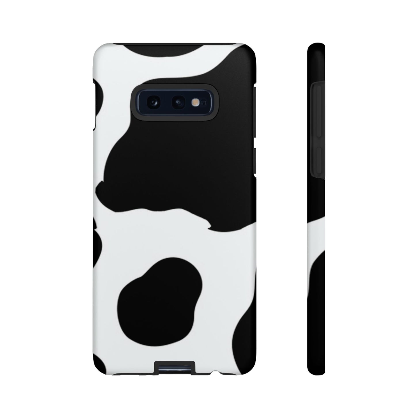 Bold Black and White Cow Print Tough Samsung Galaxy Case – Modern Animal Pattern with Dual-Layer Protection