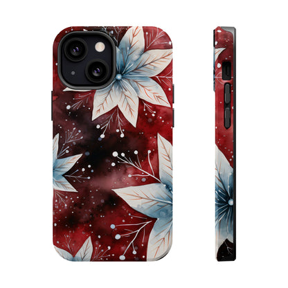 Winter Bloom Poinsettia – MagSafe iPhone Case