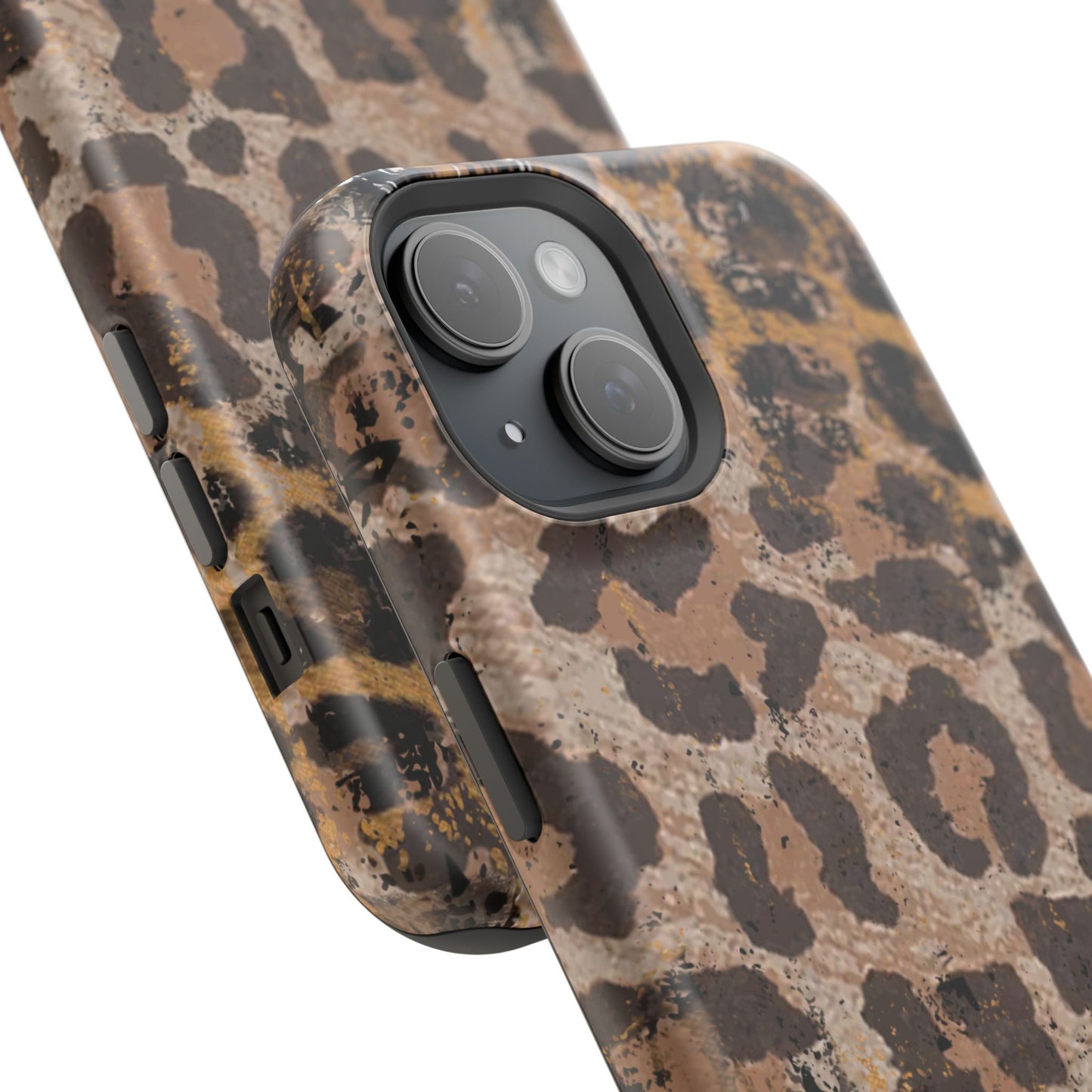 Vintage Distressed Leopard Print - MagSafe iPhone Series Case