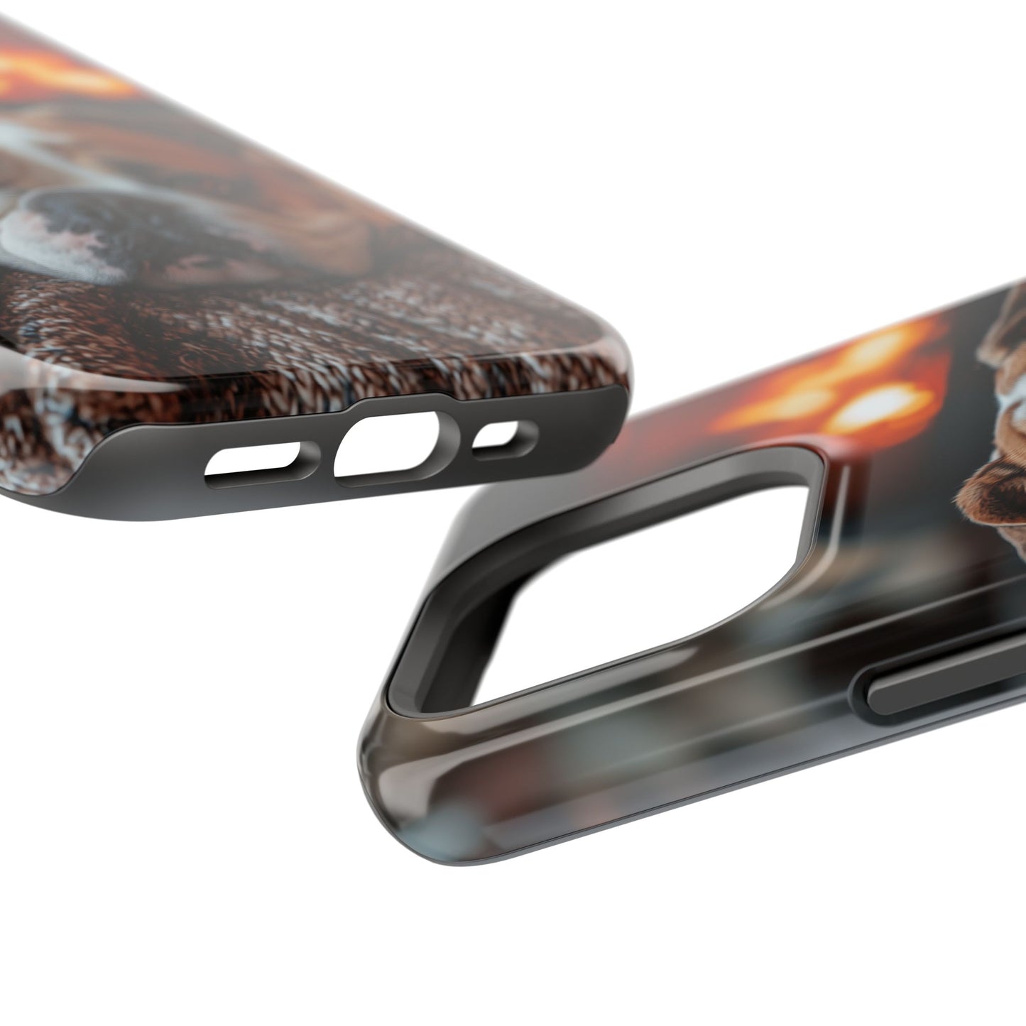 Cozy Bulldog MagSafe Case – Fireside-Inspired Protective Cover