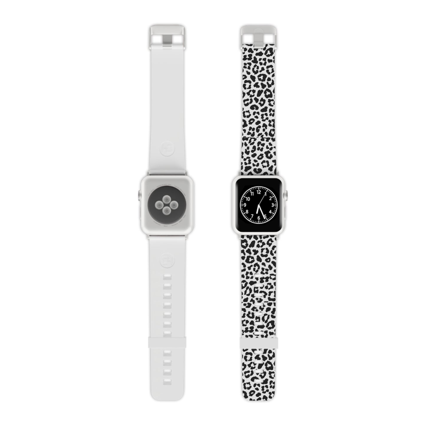 Monochrome Leopard Print Apple Watch Band