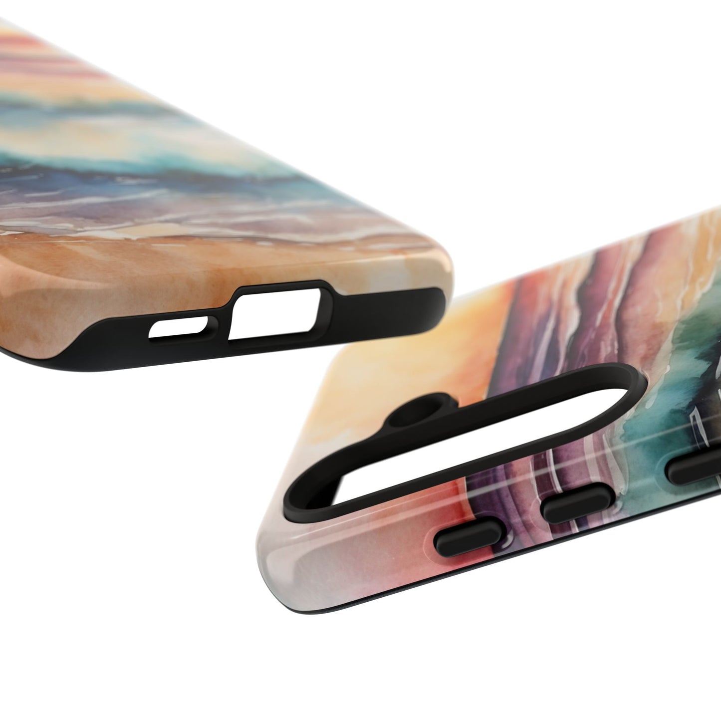 Sunset Waves Samsung Galaxy Case – Vibrant Watercolor Design