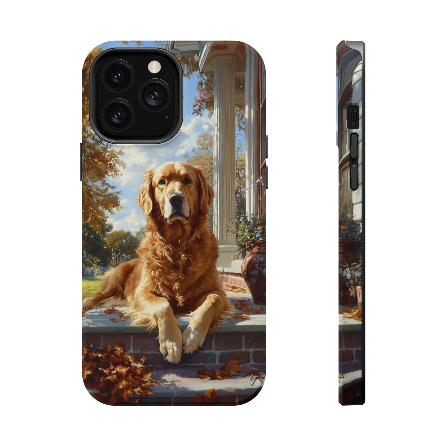 Golden Retriever Autumn Serenity - MagSafe iPhone Series Case