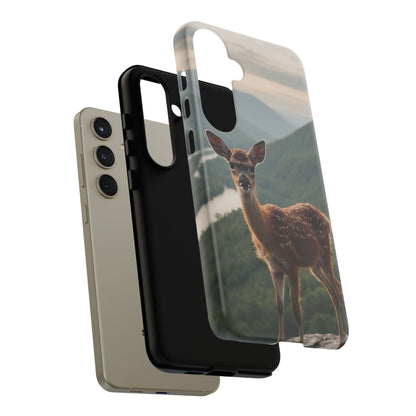 Majestic Fawn Overlooking Mountain Vista Samsung Galaxy Case