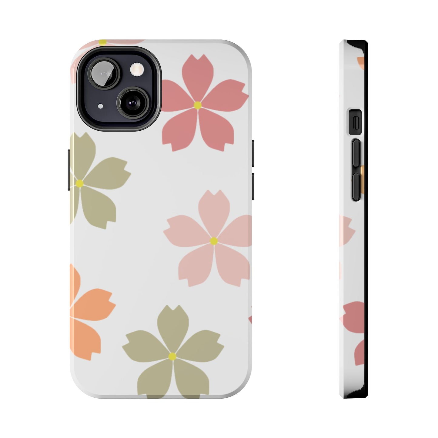 Pastel Sakura Blossom Tough iPhone Case – Durable Design with Soft Matte Finish