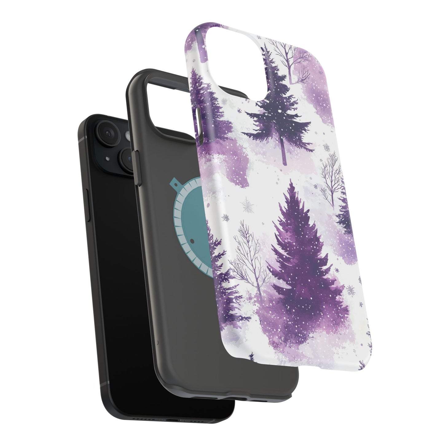 Purple Snowy Forest - MagSafe iPhone Series Case