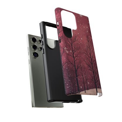 Pink Winter Twilight Forest - Samsung Galaxy Series Case