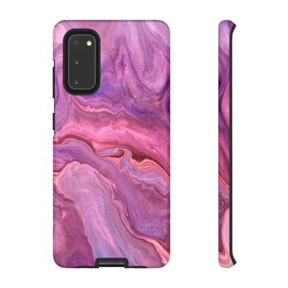 Lavender Dreamscape – Samsung Galaxy Case with Purple & Pink Marble Art