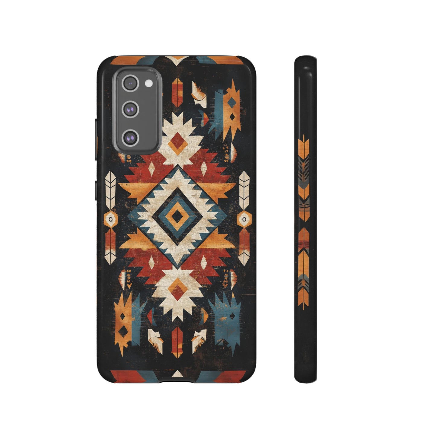 Southwestern Arrow & Diamond Tough Samsung Galaxy Case – Bold Tribal Design, Dual - Layer Protection - BOGO Cases