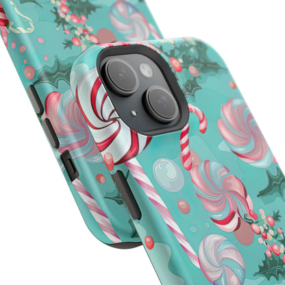 Candy Cane & Peppermint Holiday Delight – MagSafe iPhone Series Case