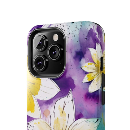 Abstract Floral Watercolor Splash - iPhone Series Case