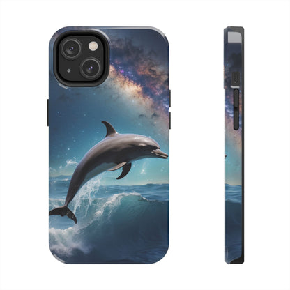 Dolphin Galaxy Splash - iPhone Case