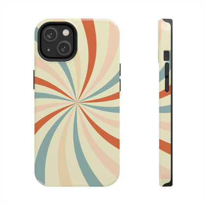 Retro Swirl iPhone Case – Durable, Vintage-Inspired Design with Dual-Layer Protection