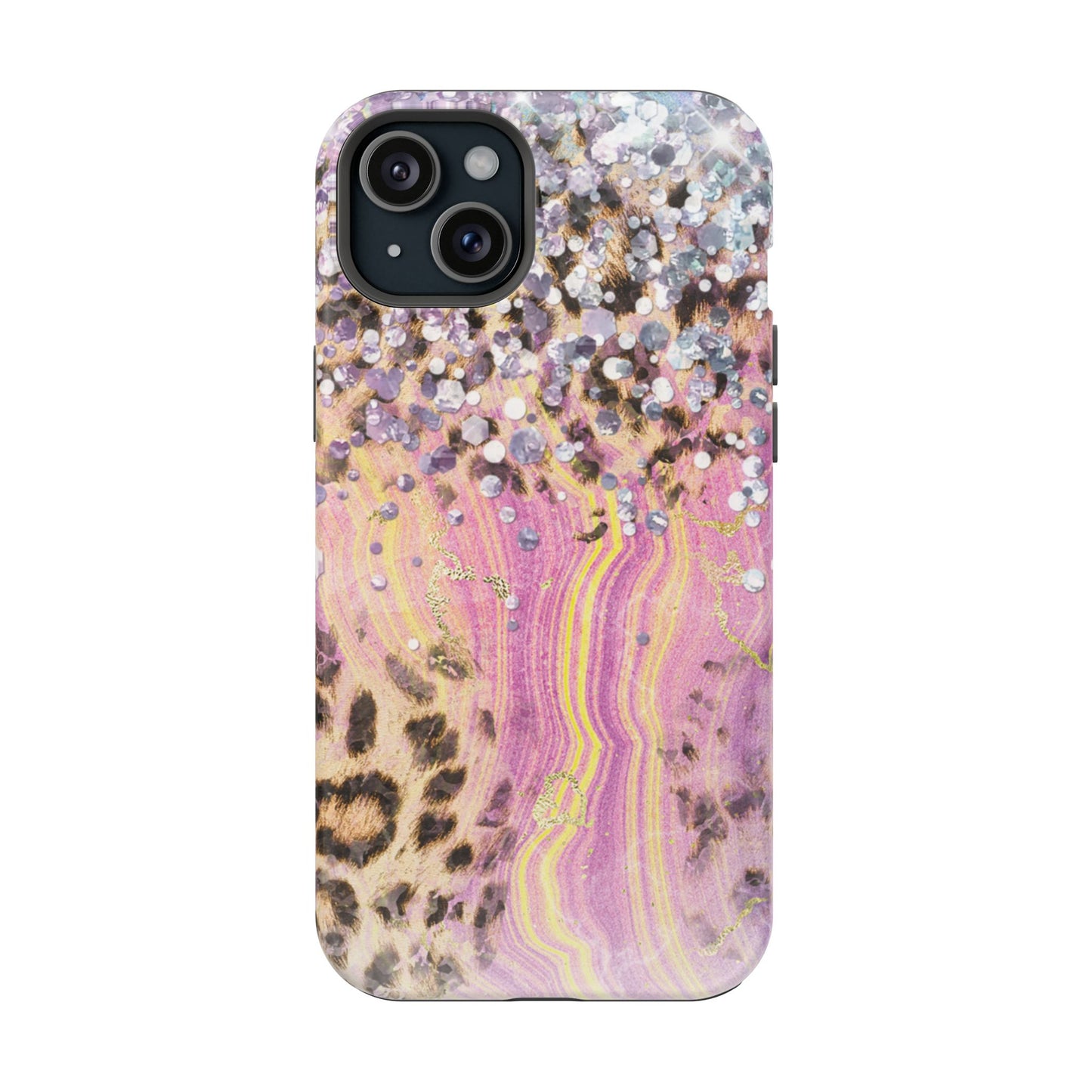 Glitter Glam Leopard – Magsafe iPhone Series Case