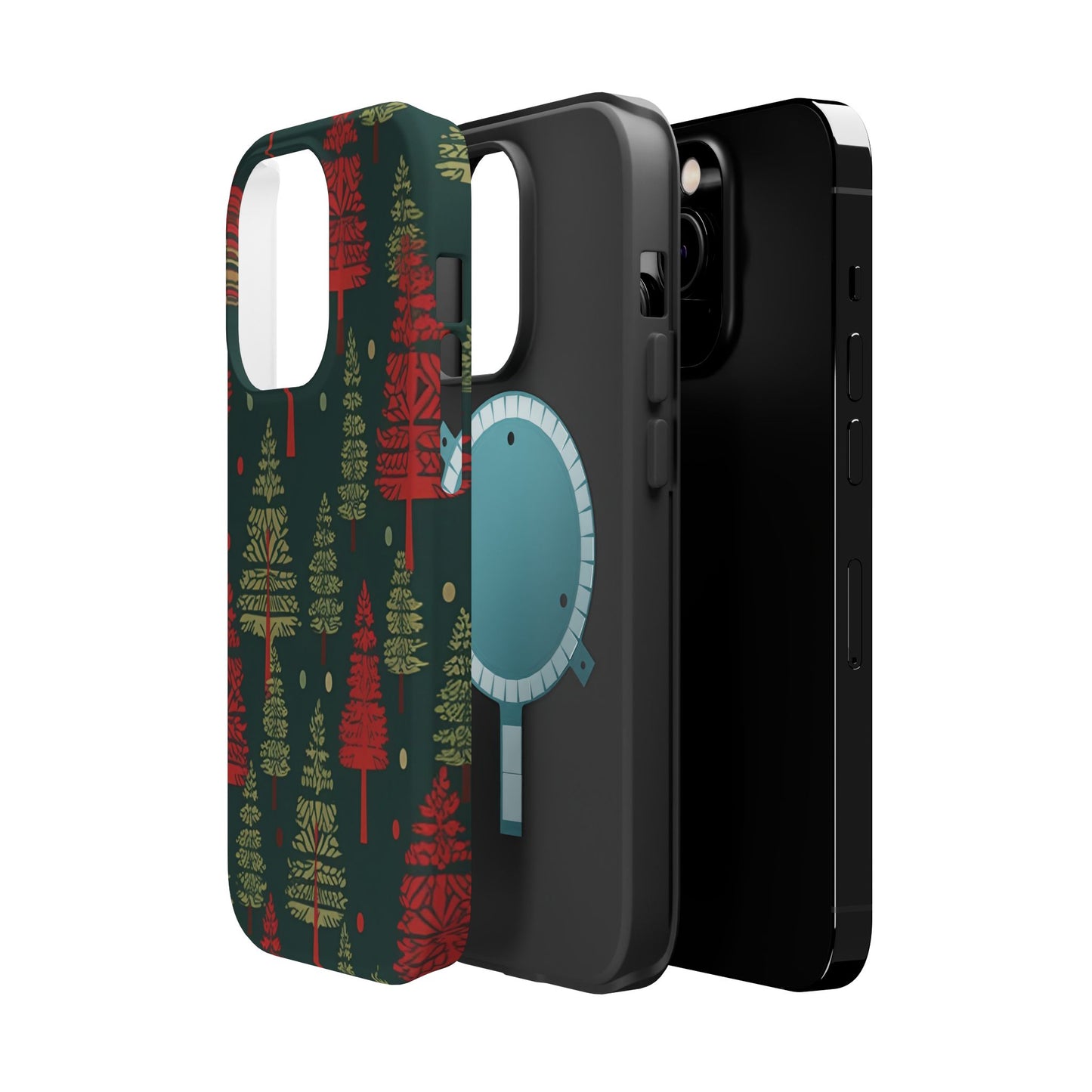 Retro Christmas Trees Pattern -  MagSafe iPhone Series Case