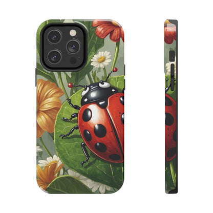 Ladybug Garden iPhone Case – Blooming Floral Art