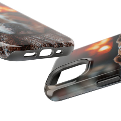 Cozy Bulldog MagSafe Case – Fireside-Inspired Protective Cover