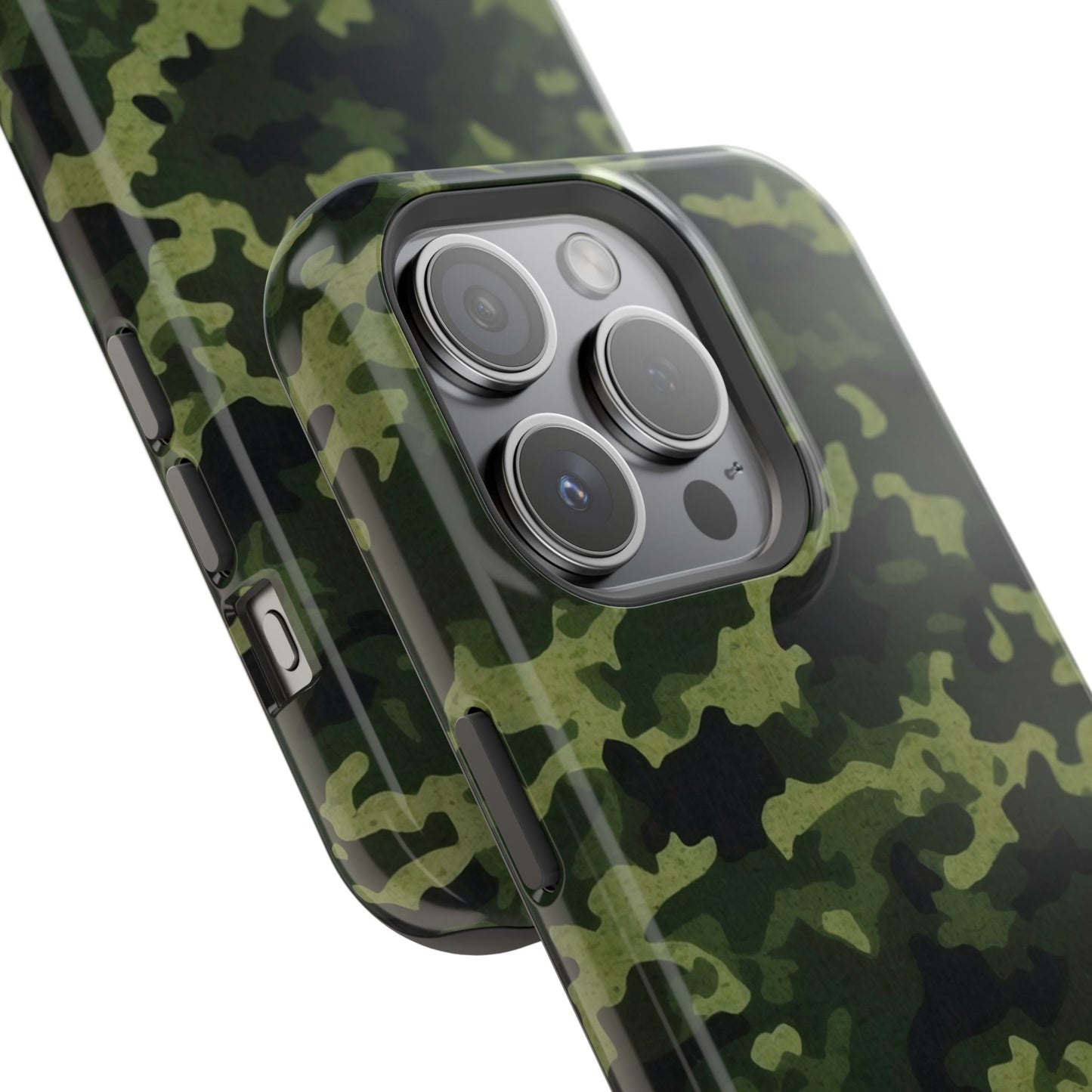 Dark Green Camouflage – MagSafe iPhone Case, Slim and Drop-Resistant