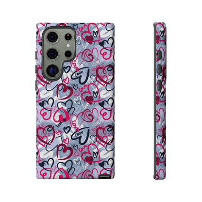 Graffiti Love Hearts Samsung Galaxy Case