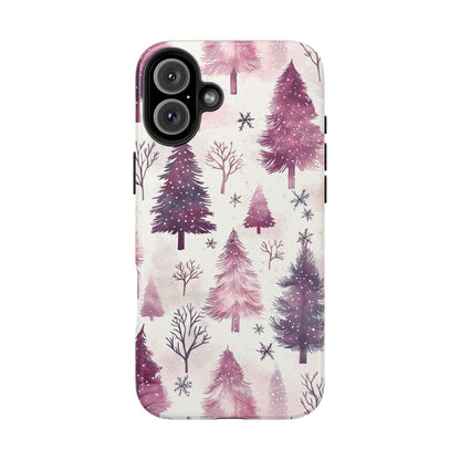 Winter Wonderland Purple Christmas Trees – iPhone Series Case