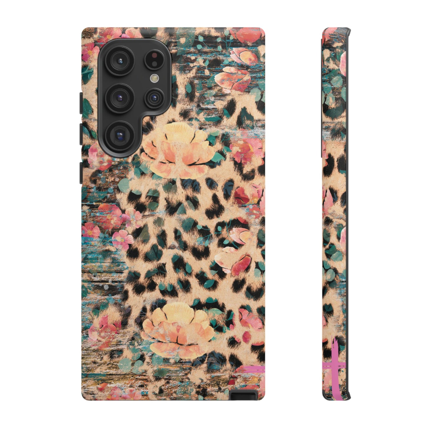 Rustic Floral Leopard - Samsung Galaxy Series Case