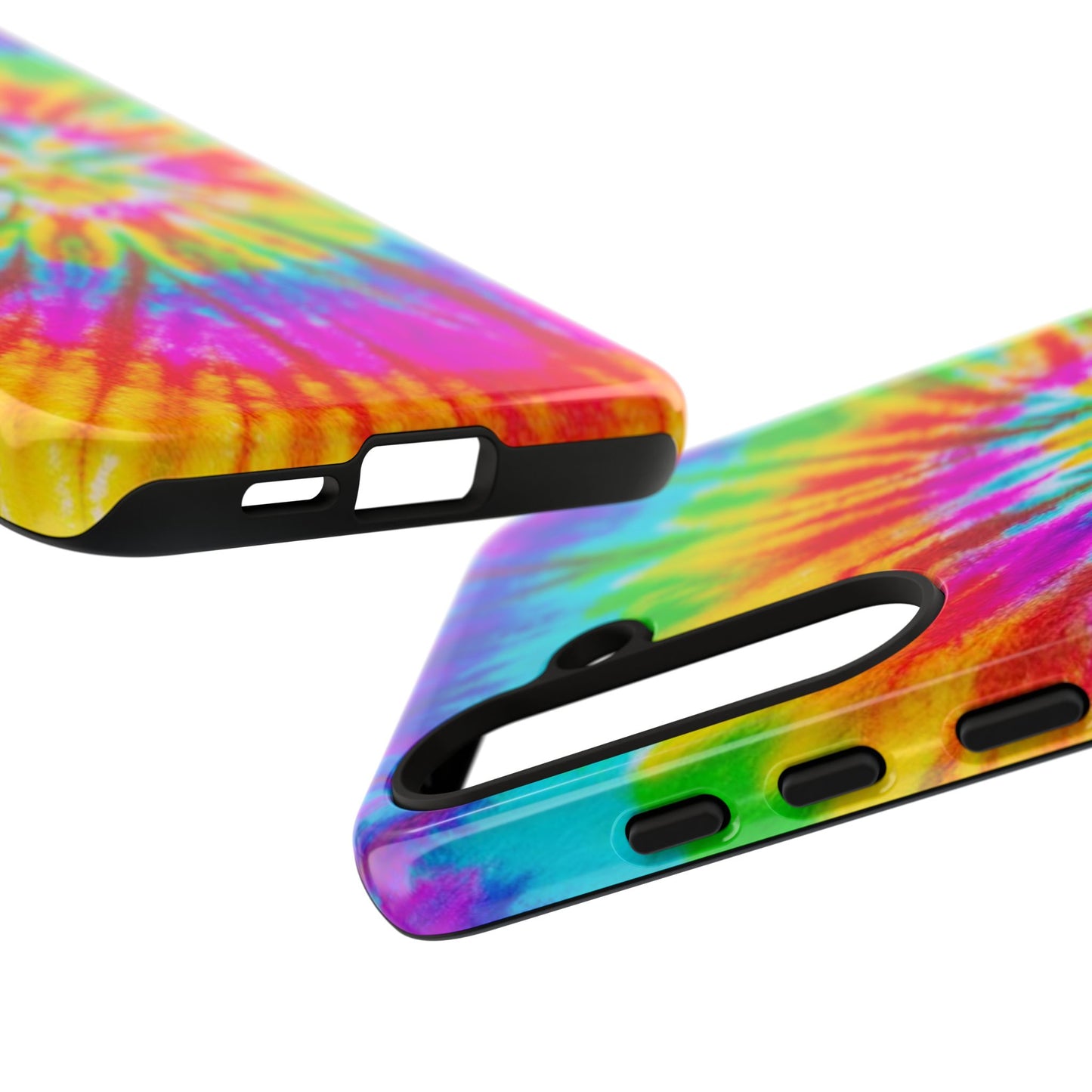 Vibrant Rainbow Spiral Tie-Dye Samsung Galaxy Case – Bold & Retro Style