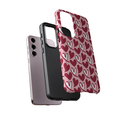 Hand-Drawn Hearts Samsung Galaxy Case