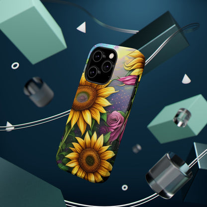 Whimsical Sunflower & Rose Garden - MagSafe iPhone Series Case