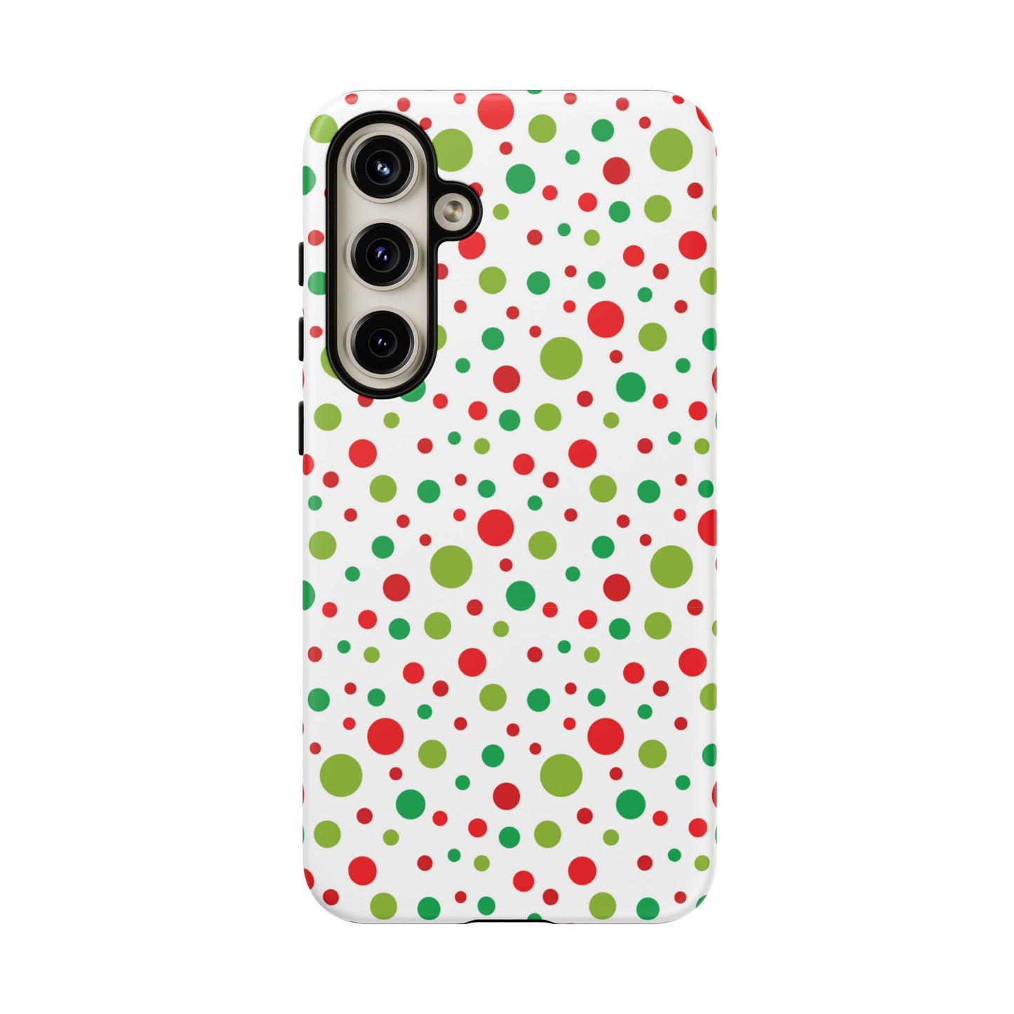 Red & Green Christmas Polka Dots – Samsung Galaxy Case