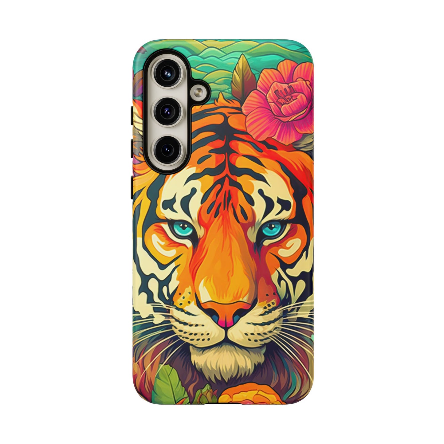 Fierce Rainbow Tiger Art - Samsung Galaxy Case