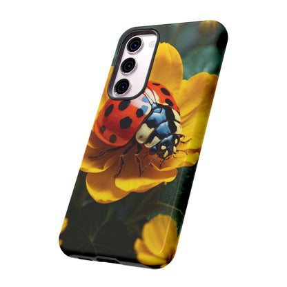 Golden Blooms & Ladybug Charm - Samsung Galaxy Case