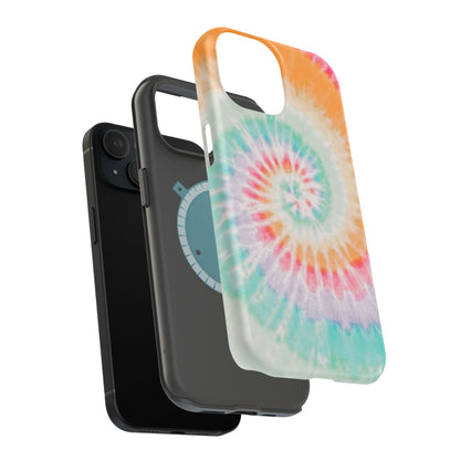 Pastel Tie-Dye MagSafe iPhone Case – Soft Colors & Magnetic Functionality