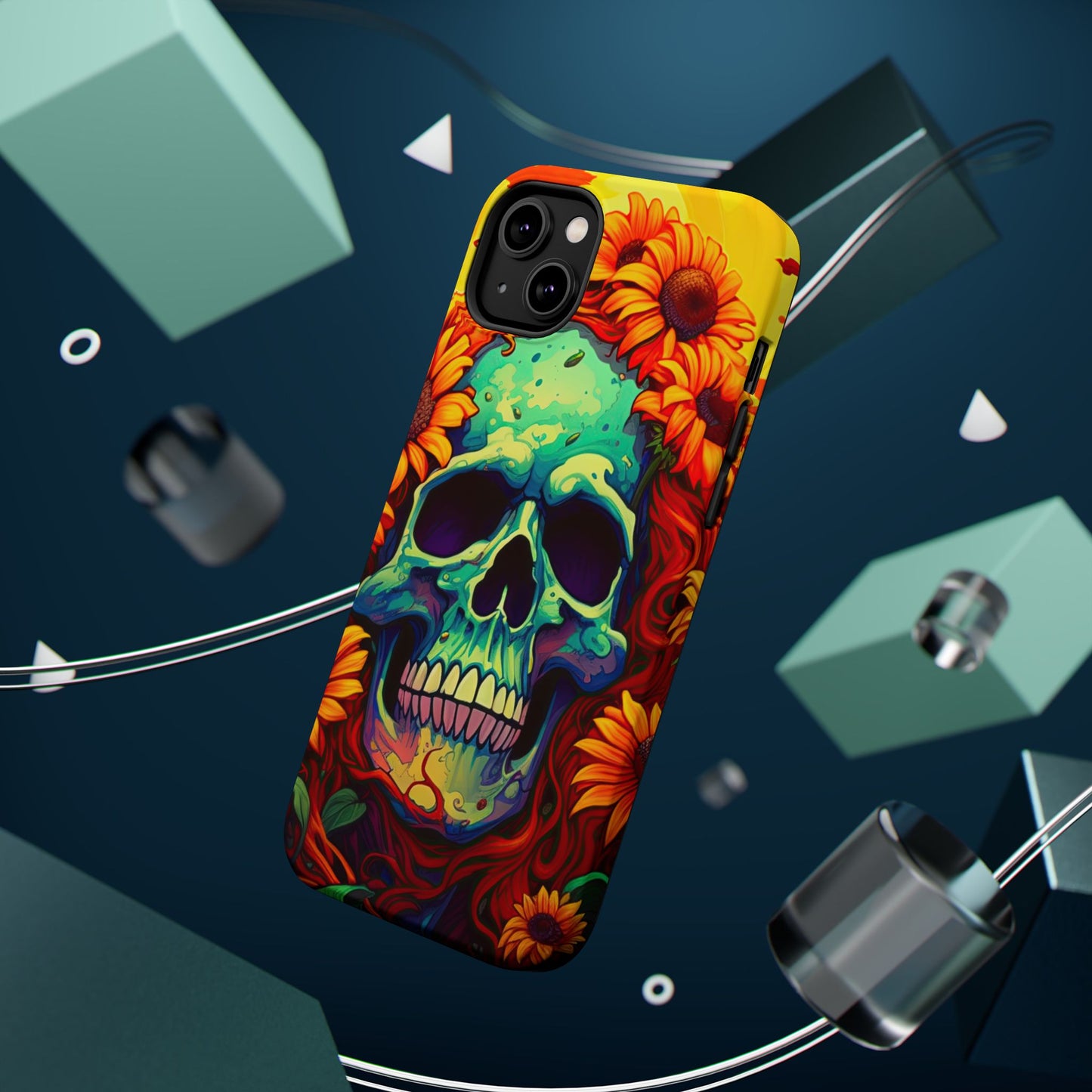 Sun Kissed Skull MagSafe iPhone Case