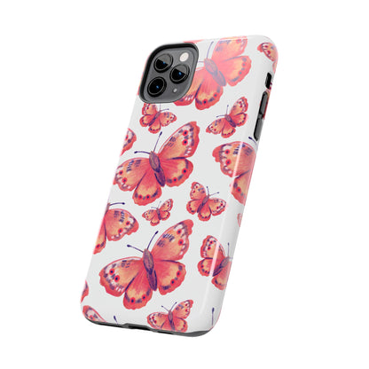 Coral Butterfly iPhone Case – Slim, Protective Design with Bold Watercolor Print