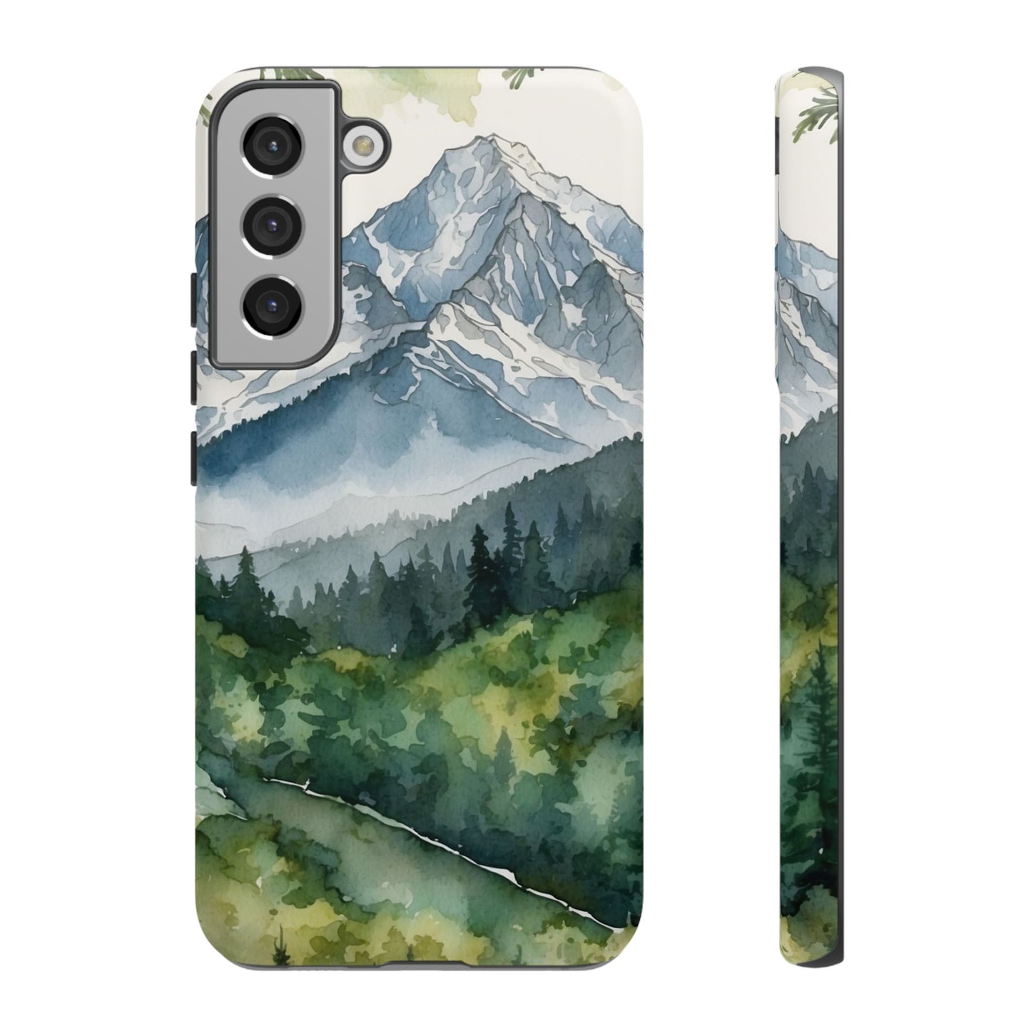 Watercolor Alpine Mountainscape - Samsung Galaxy Case