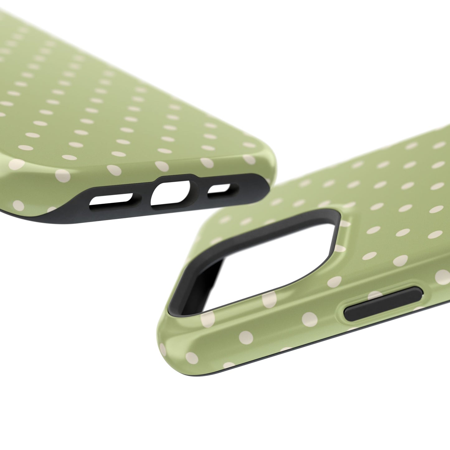 Sage Green Polka Dots – MagSafe iPhone Case