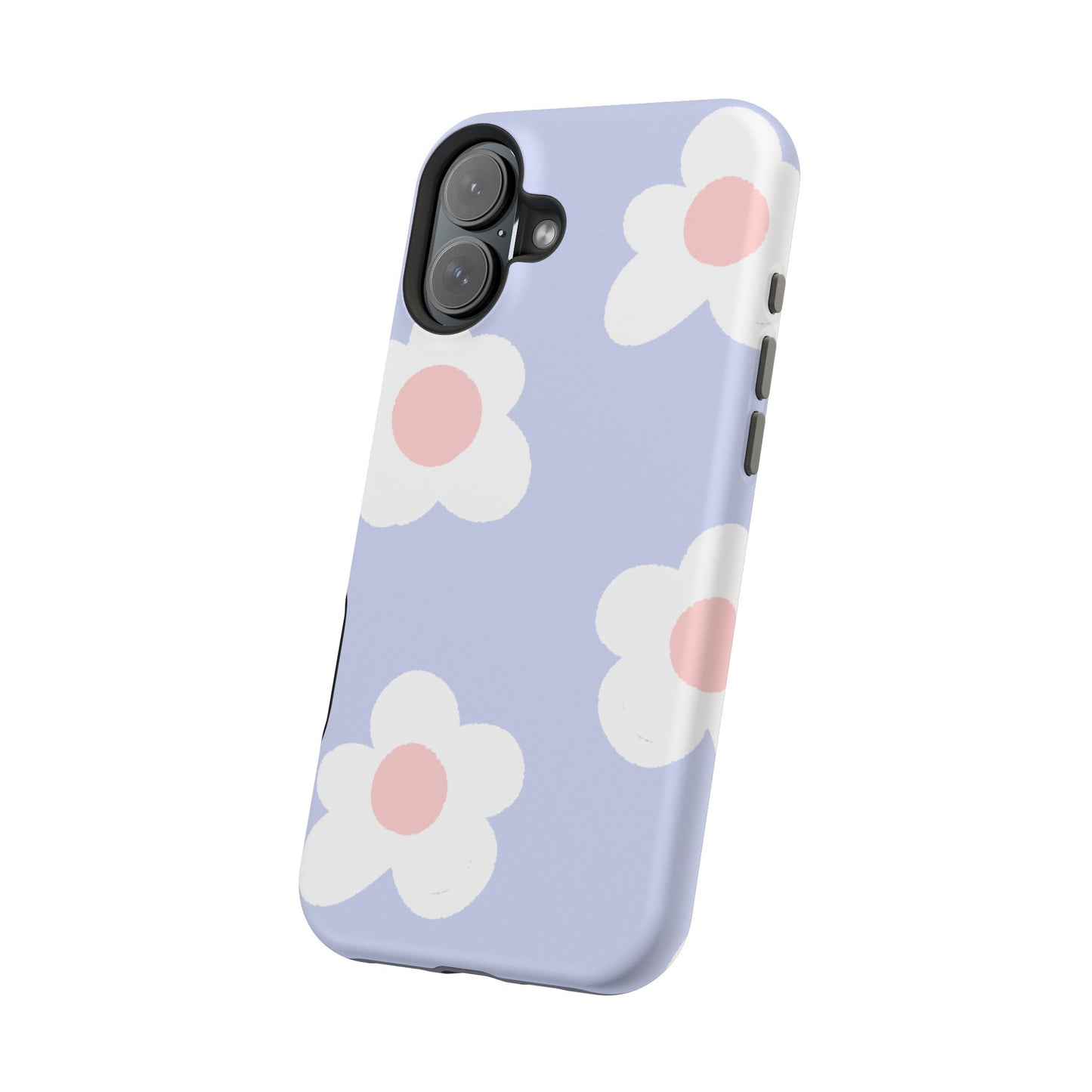 Retro Daisy Pastel Tough MagSafe iPhone Case – Durable Design with Soft Matte Finish