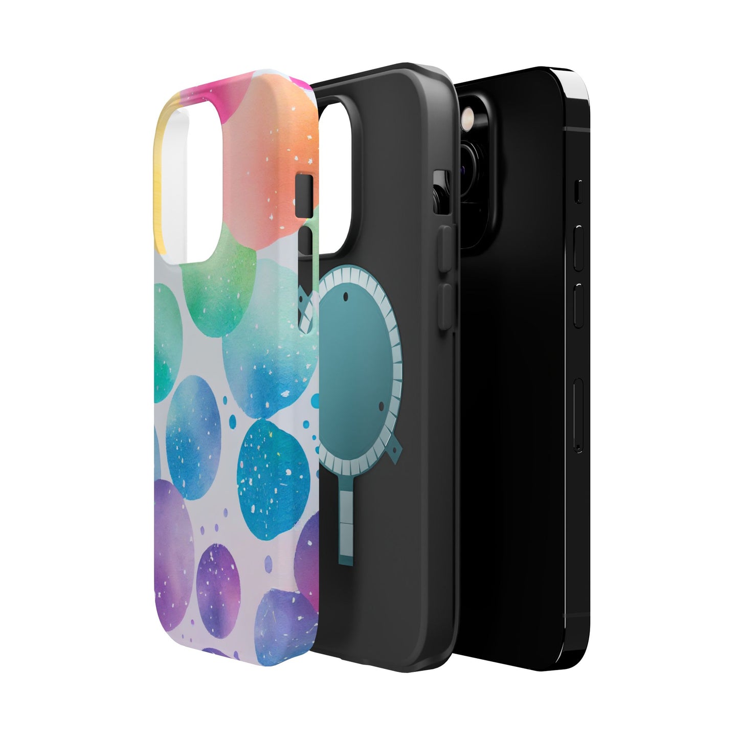 Pastel Galaxy Bubbles  MagSafe iPhone Case – Slim Design, Glossy Finish