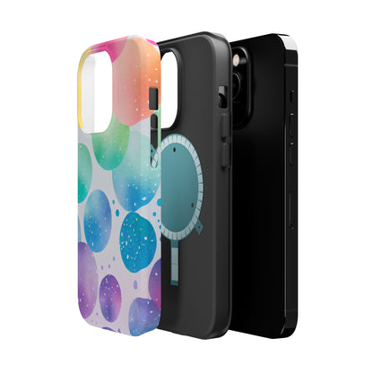 Pastel Galaxy Bubbles  MagSafe iPhone Case – Slim Design, Glossy Finish