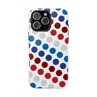 Patriotic Polka Dots - iPhone Case