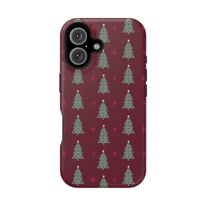 Retro Christmas Tree Pattern – MagSafe iPhone Series Case