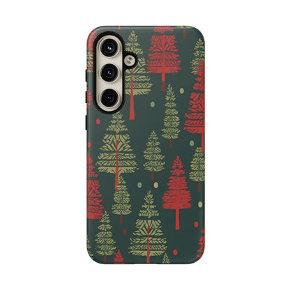 Retro Christmas Trees Pattern - Samsung Galaxy Series Case