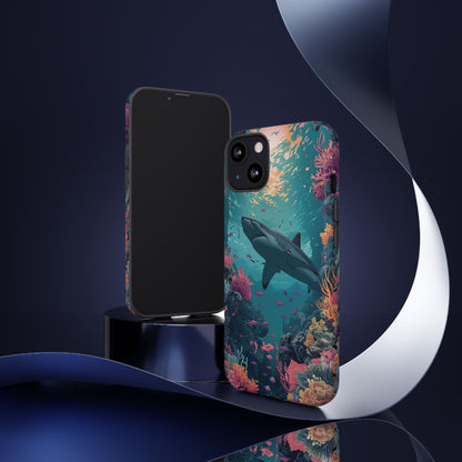 Ocean Shark Coral Reef iPhone Case