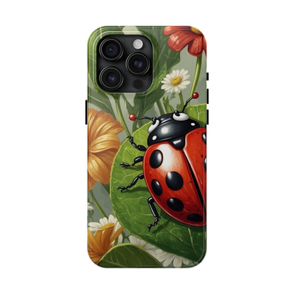 Ladybug Garden iPhone Case – Blooming Floral Art