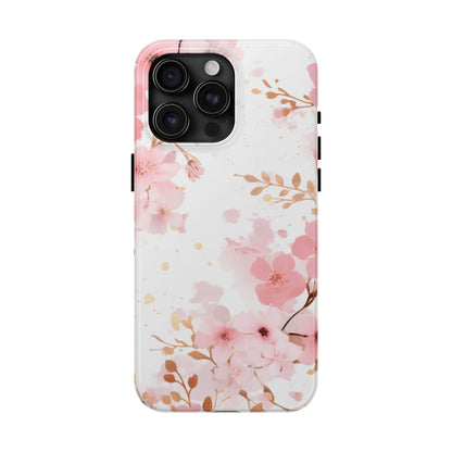 Soft Pink Cherry Blossom iPhone Case – Elegant Floral Design