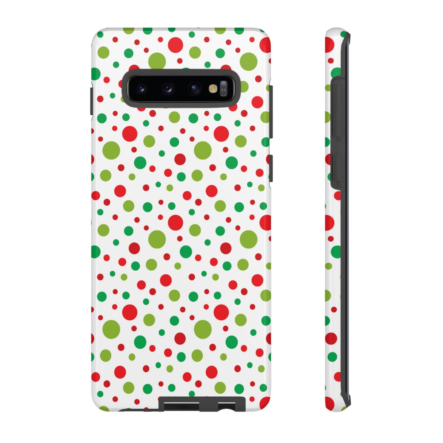 Red & Green Christmas Polka Dots – Samsung Galaxy Case